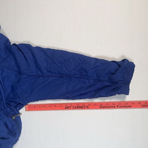 Vtg 1980s CA Sport Blue Polyester Ski‎ Jacket Cotton Lined Russian Made XL - Picture 8 of 12